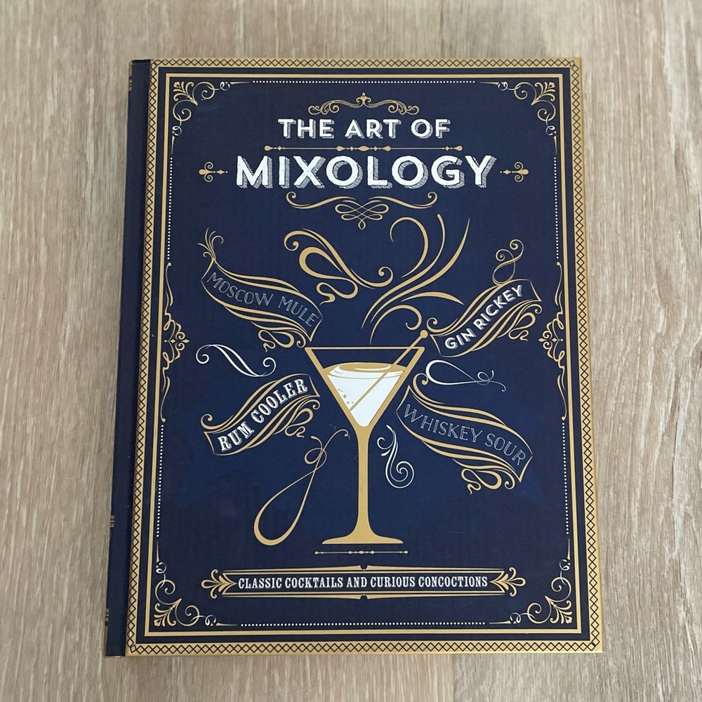 The Art of Mixology Hardcover Cocktail Recipe Book Bar Guide Coffee Table